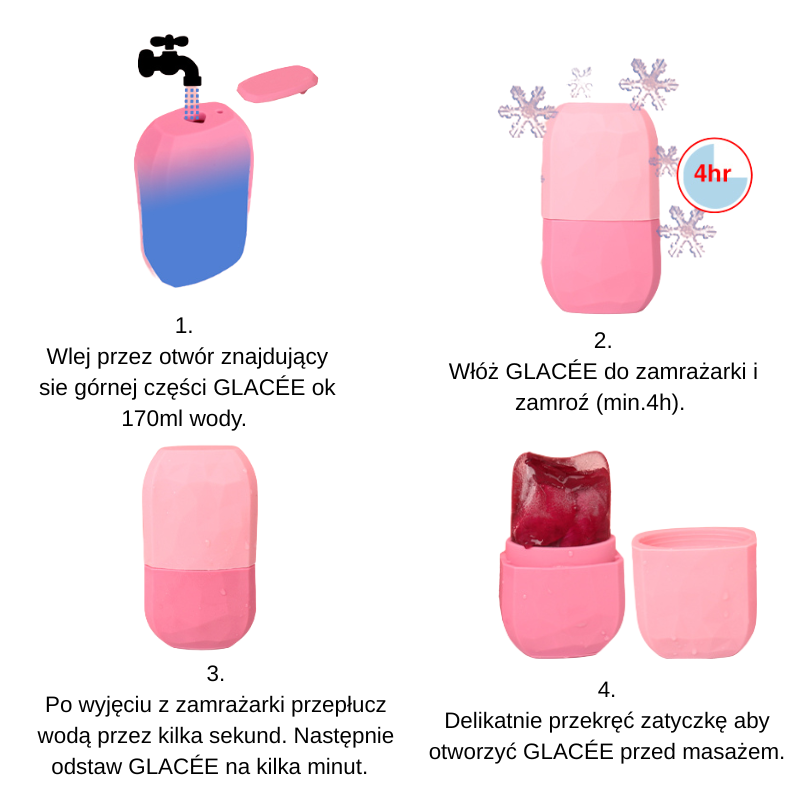 GLACÉE - różowy zestaw